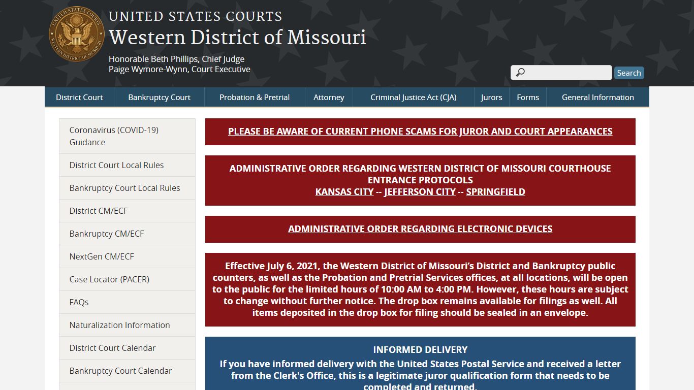 Western District of Missouri | United States Courts